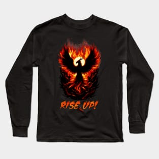 Rise Up: Ignite Your Spirit with our Rebirth Phoenix Design! Long Sleeve T-Shirt